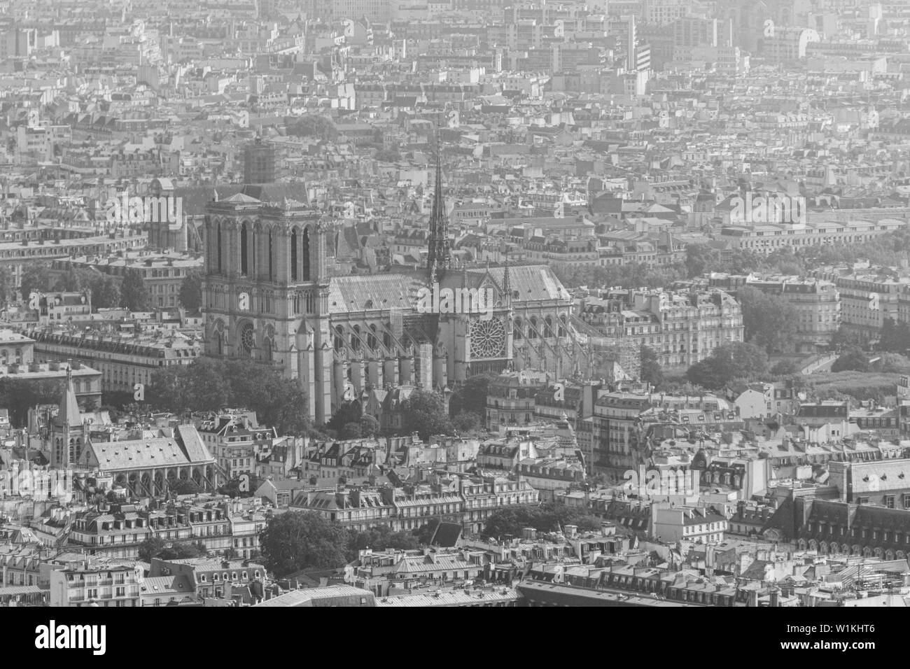 Short trip to Paris through a black and white lense Stock Photo