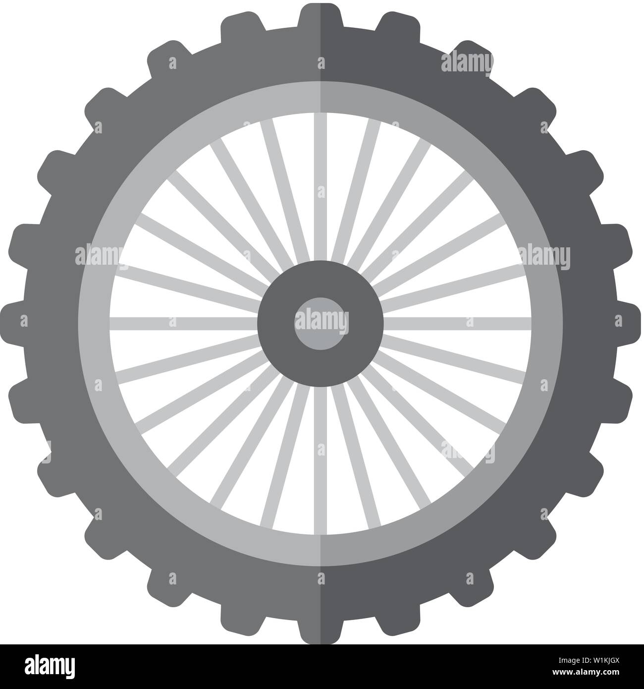 Motorcycle tire icon in flat color style. Motorcycle motorbike wheel