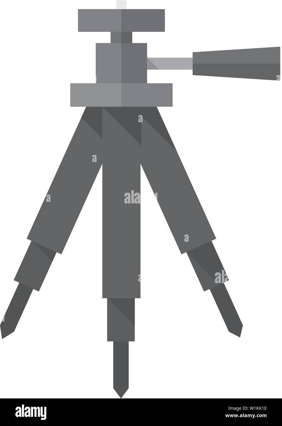 Camera tripod icon in flat color style. Photography stands stable movie ...