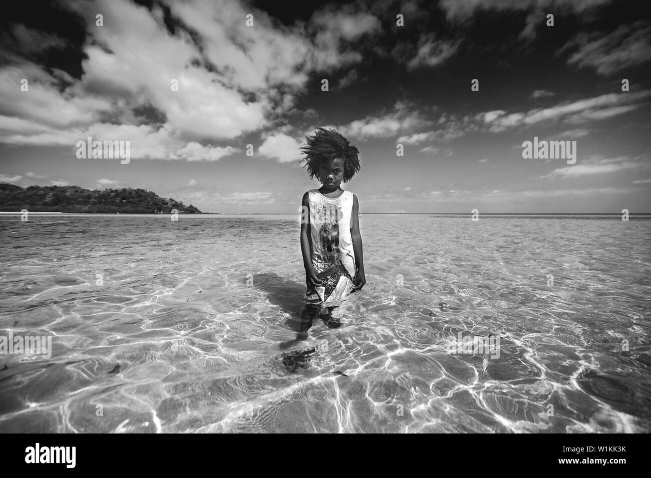 The sun and ocean Black and White Stock Photos & Images - Alamy