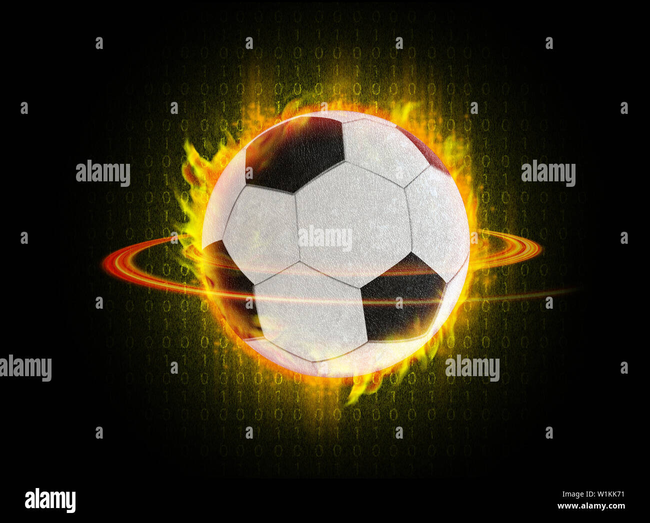 Digital football flare Stock Photo Alamy