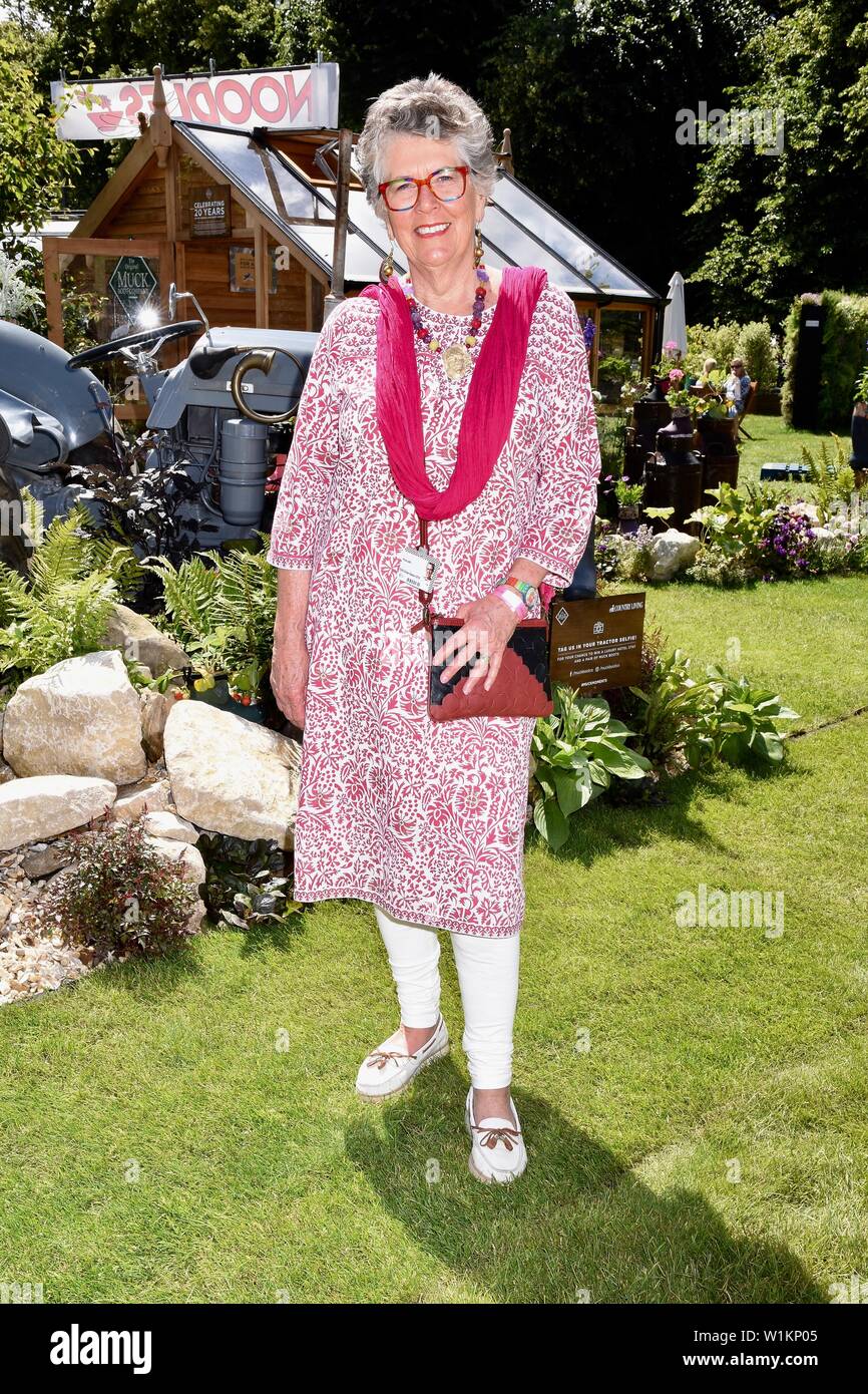 Prue Leith. RHS Hampton Court Palace Garden Festival, East Molesey, Surrey. UK Stock Photo