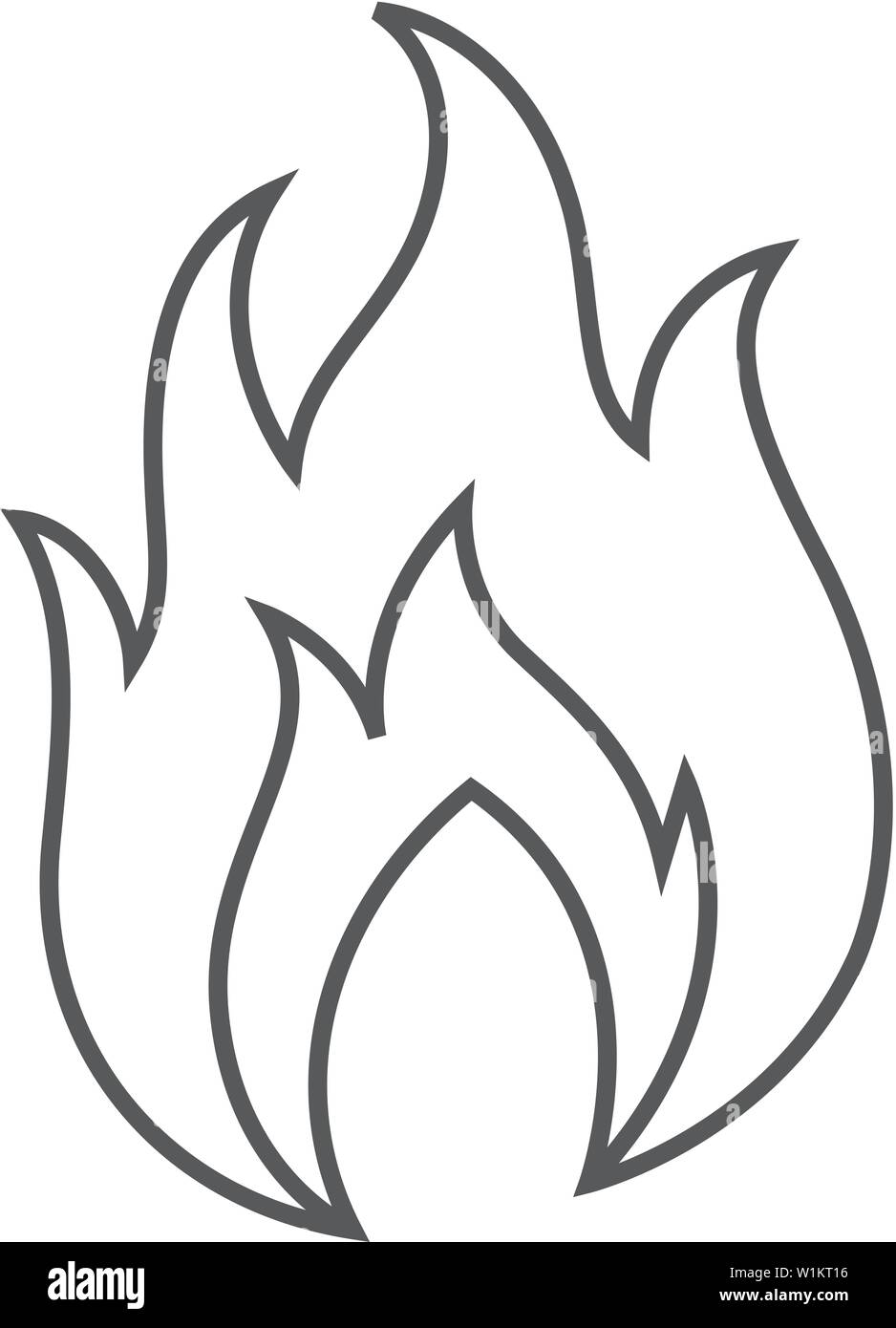 Fire Outline Clip Art