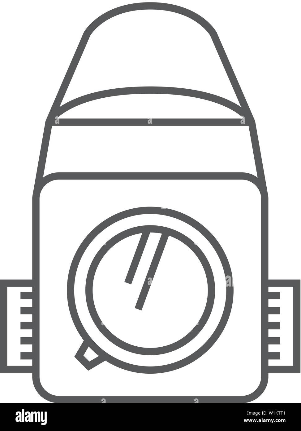 Camera icon in thin outline style. Vintage retro photography photo ...