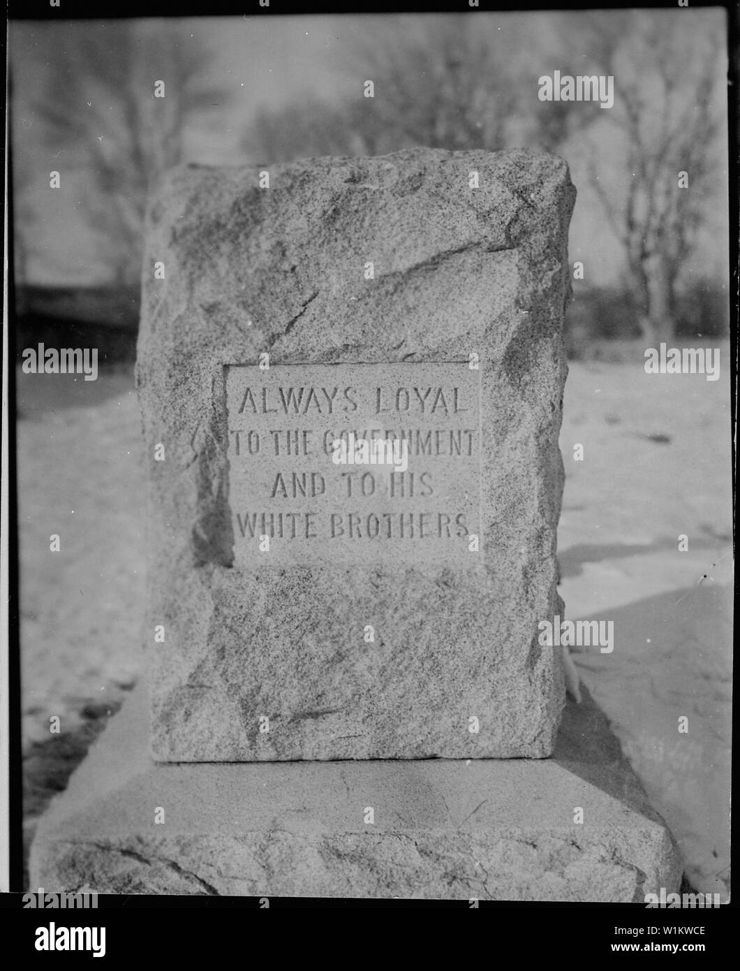 Washakie, tombstone in Government Cemetery just west of the Fort