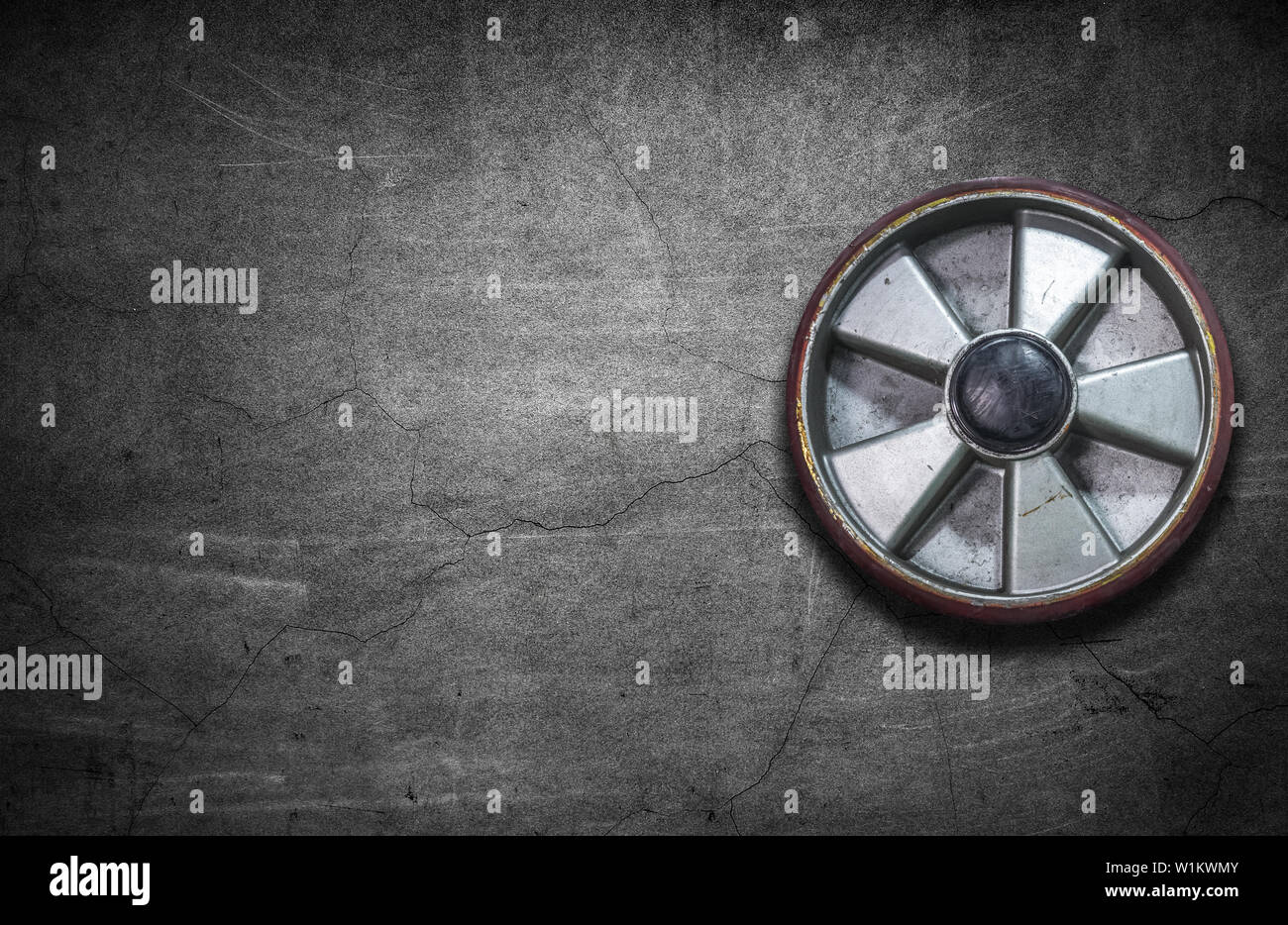 Caster wheels Used in industrial Stock Photo Alamy