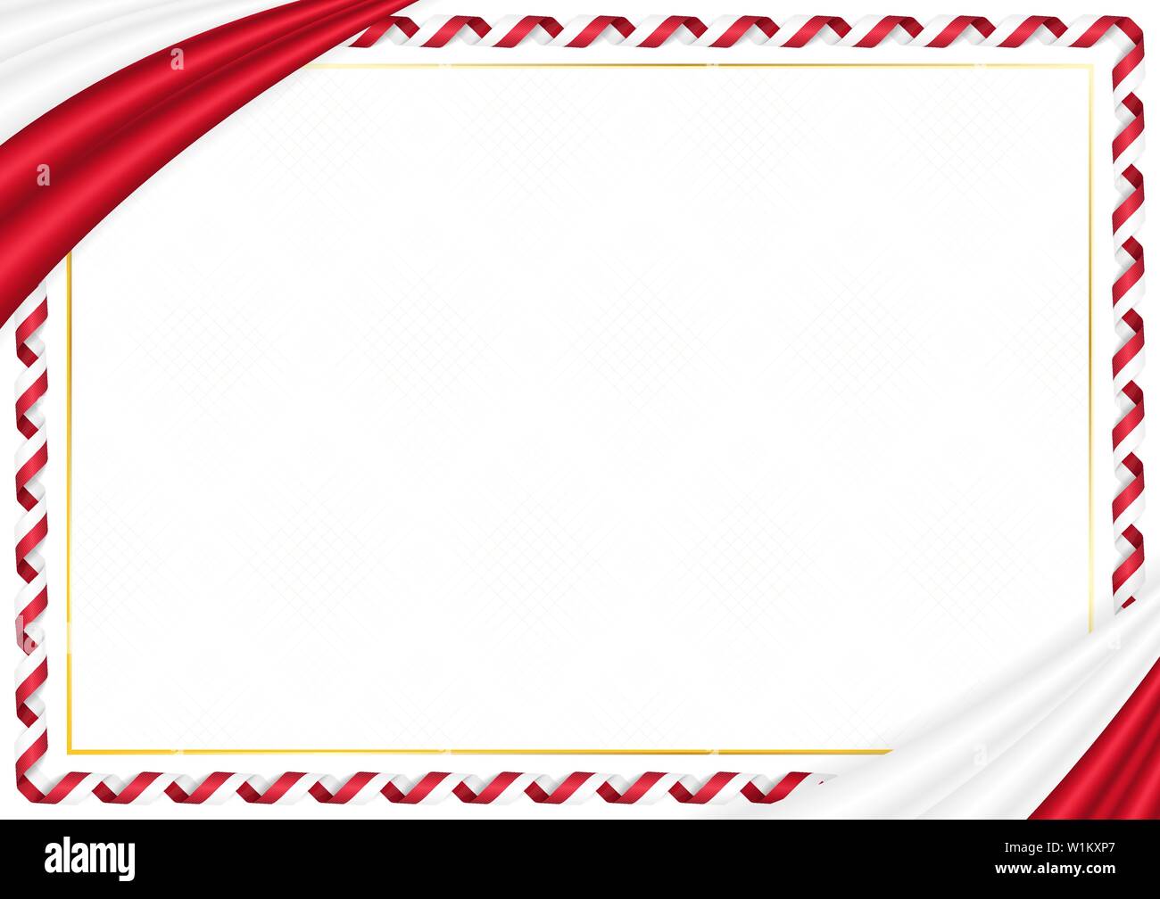 Border made with Bahrain national colors. Template elements for your ...