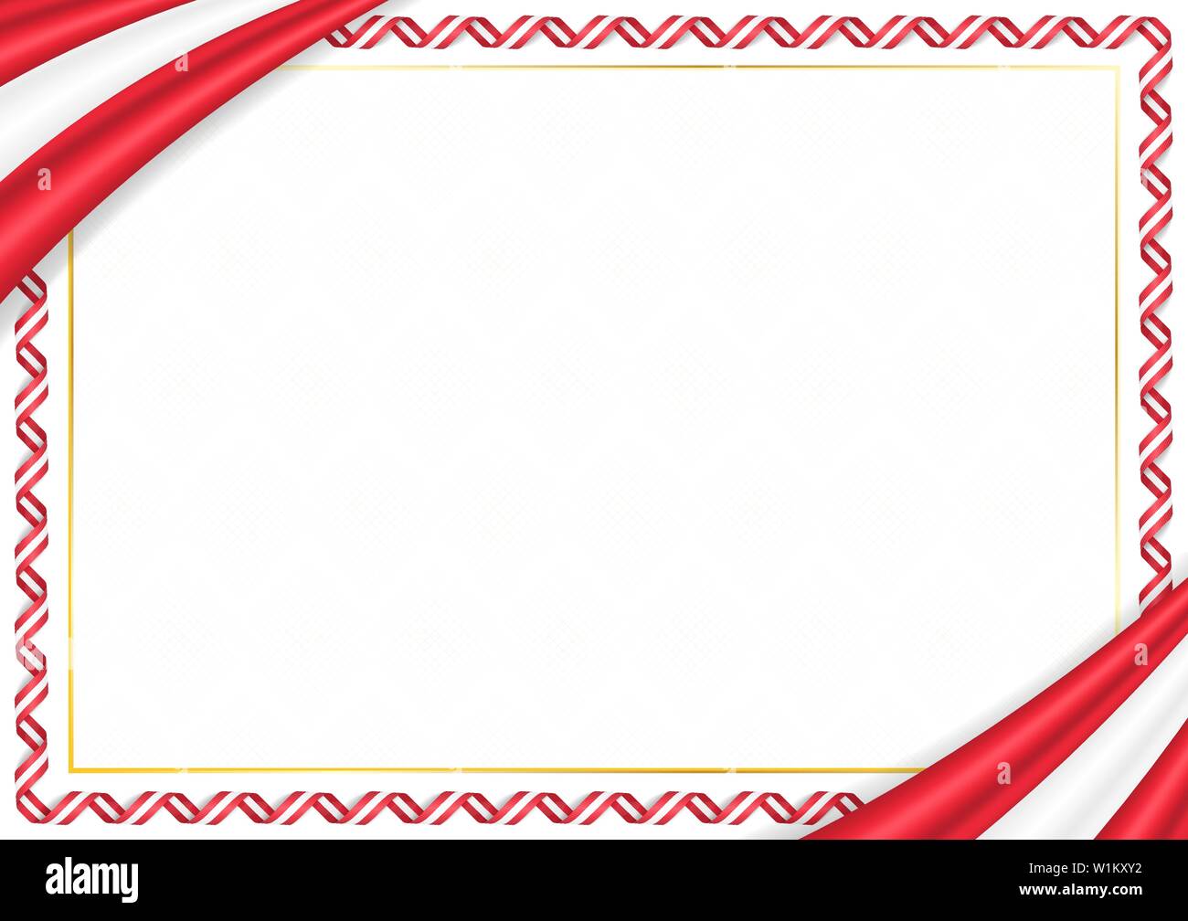 Border made with Austria national colors. Template elements for your ...