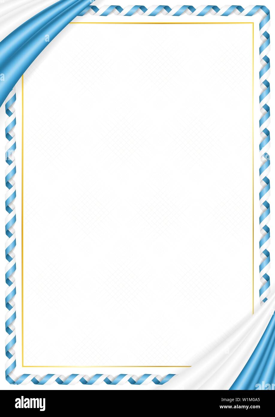 Border made with San Marino national colors. Template elements for your  certificate and diploma. Horizontal orientation. Vector Stock Vector Image  & Art - Alamy