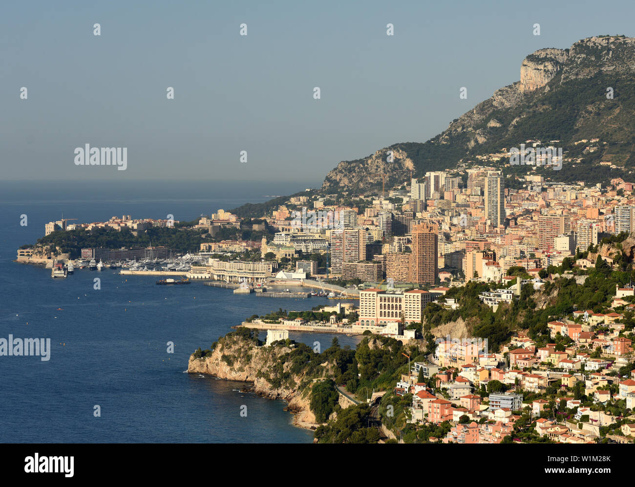 Monaco and Beausoleil, Cote d'Azur of French Riviera Stock Photo - Alamy