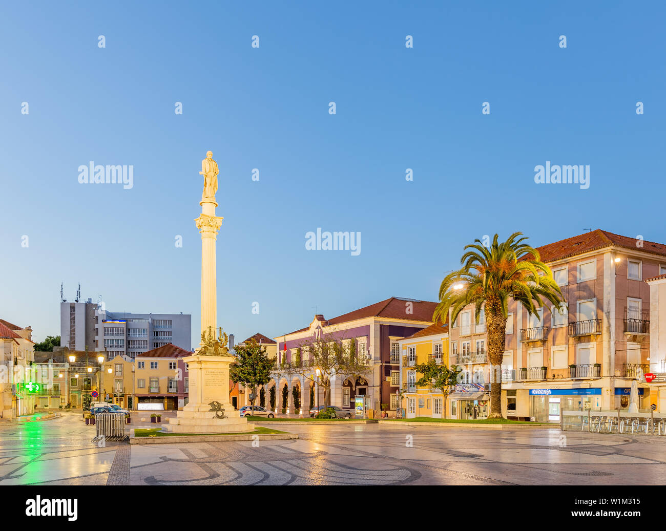 Praça de Bocage, Setúbal downtown, Portugal Stock Photo - Alamy