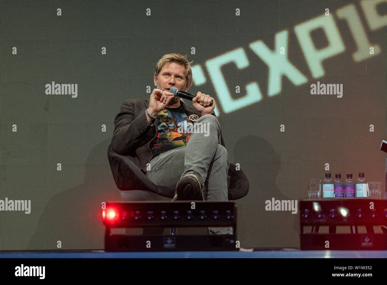 COLOGNE, GERMANY - JUN 28th 2019: Mark Pellegrino (*1965, American actor - LOST, Supernatural) at CCXP Cologne, a four day fan convention Stock Photo