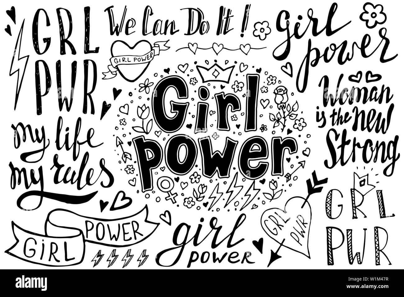 Girl power quotes hi-res stock photography and images - Alamy
