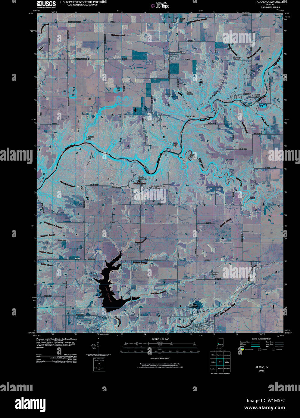 Map of alamo hires stock photography and images Alamy
