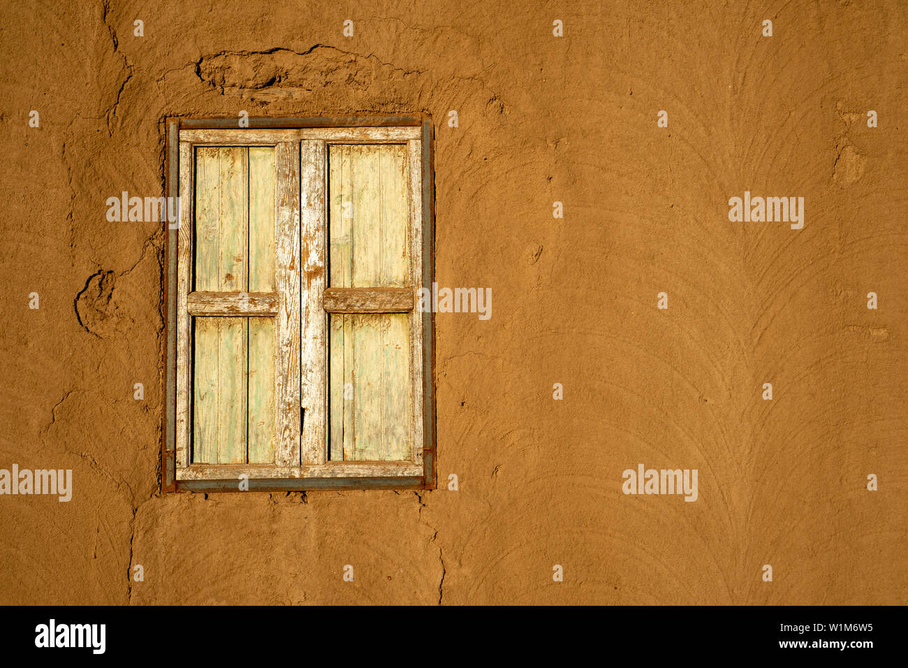 Traditional Nubian house made of mud in Abri, Sudan Stock Photo