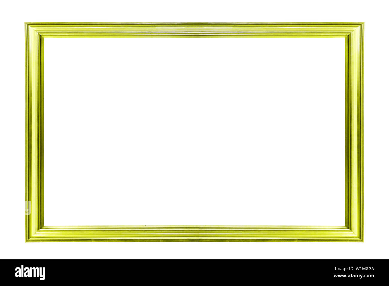 yellow frame isolated on white background Stock Photo - Alamy