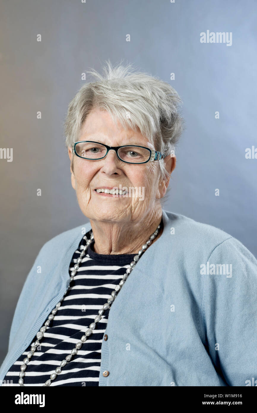 Portrait of happy senior woman Stock Photo