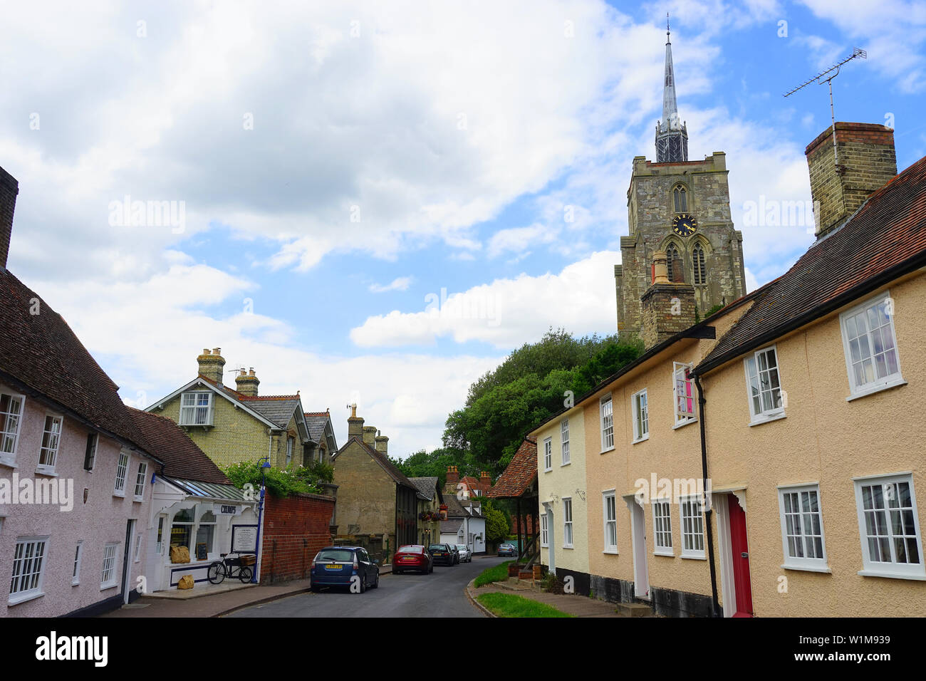 a-view-down-mill-street-ashwell-hertfordshire-stock-photo-alamy