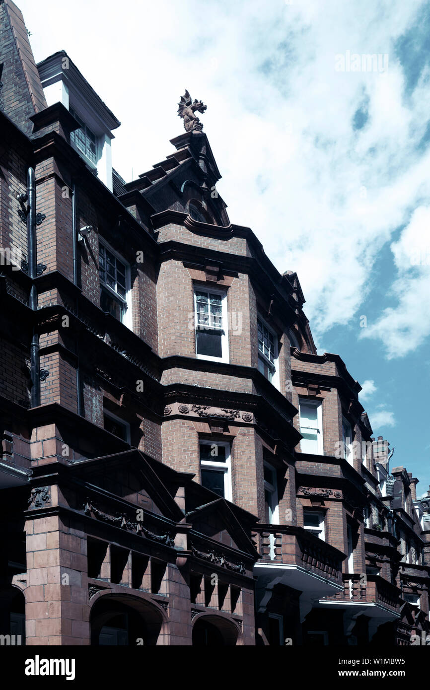 Terraced Victorian Homes - London UK Stock Photo