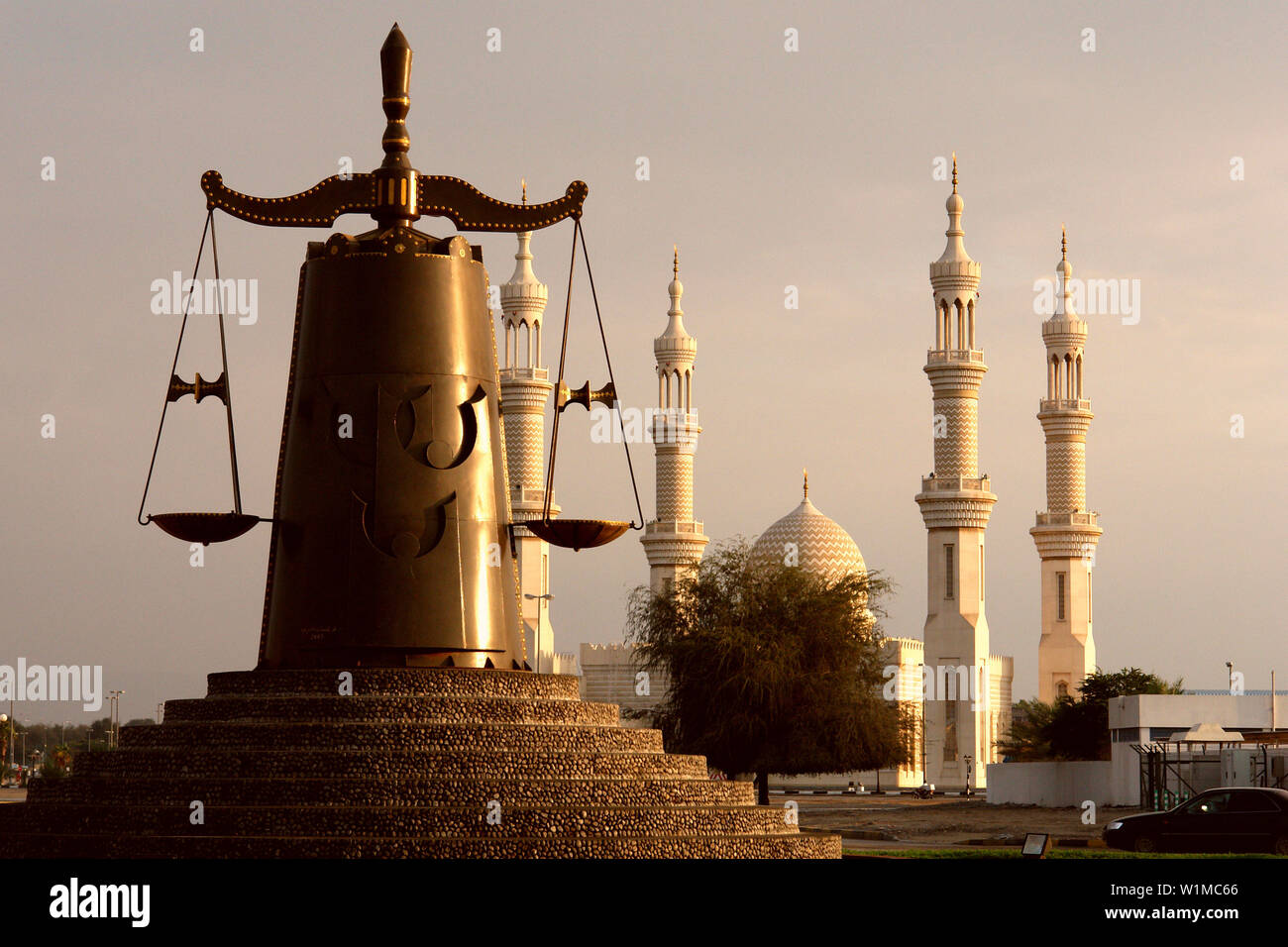 Mosque in Ras Al Khaimah, RAK, United Arab Emirates Stock Photo
