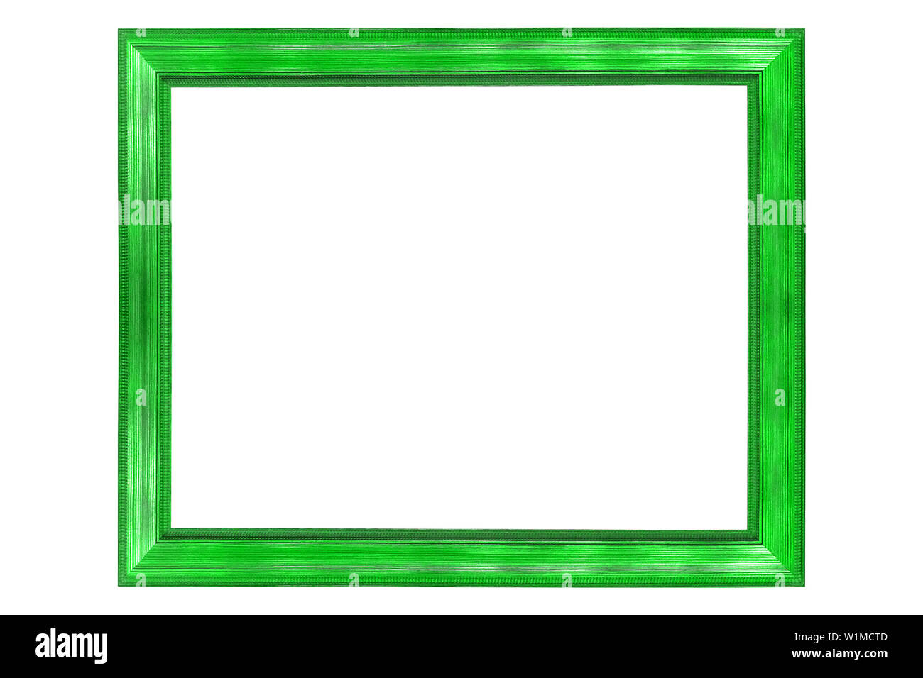 green frame isolated on white background Stock Photo - Alamy