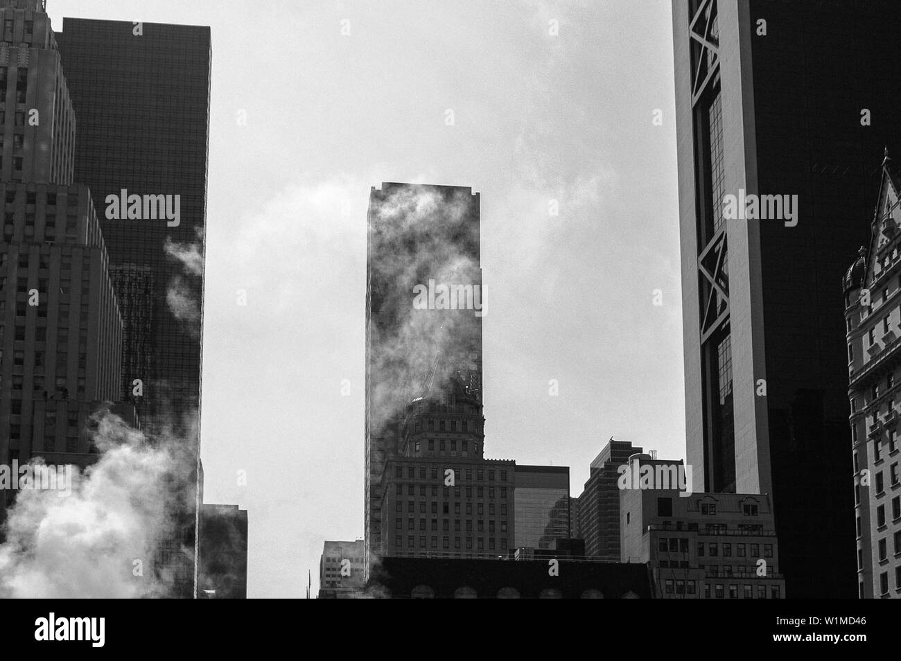 New Zork through a KONICA MINOLTA DIGITAL CAMERA with a black and white filter Stock Photo