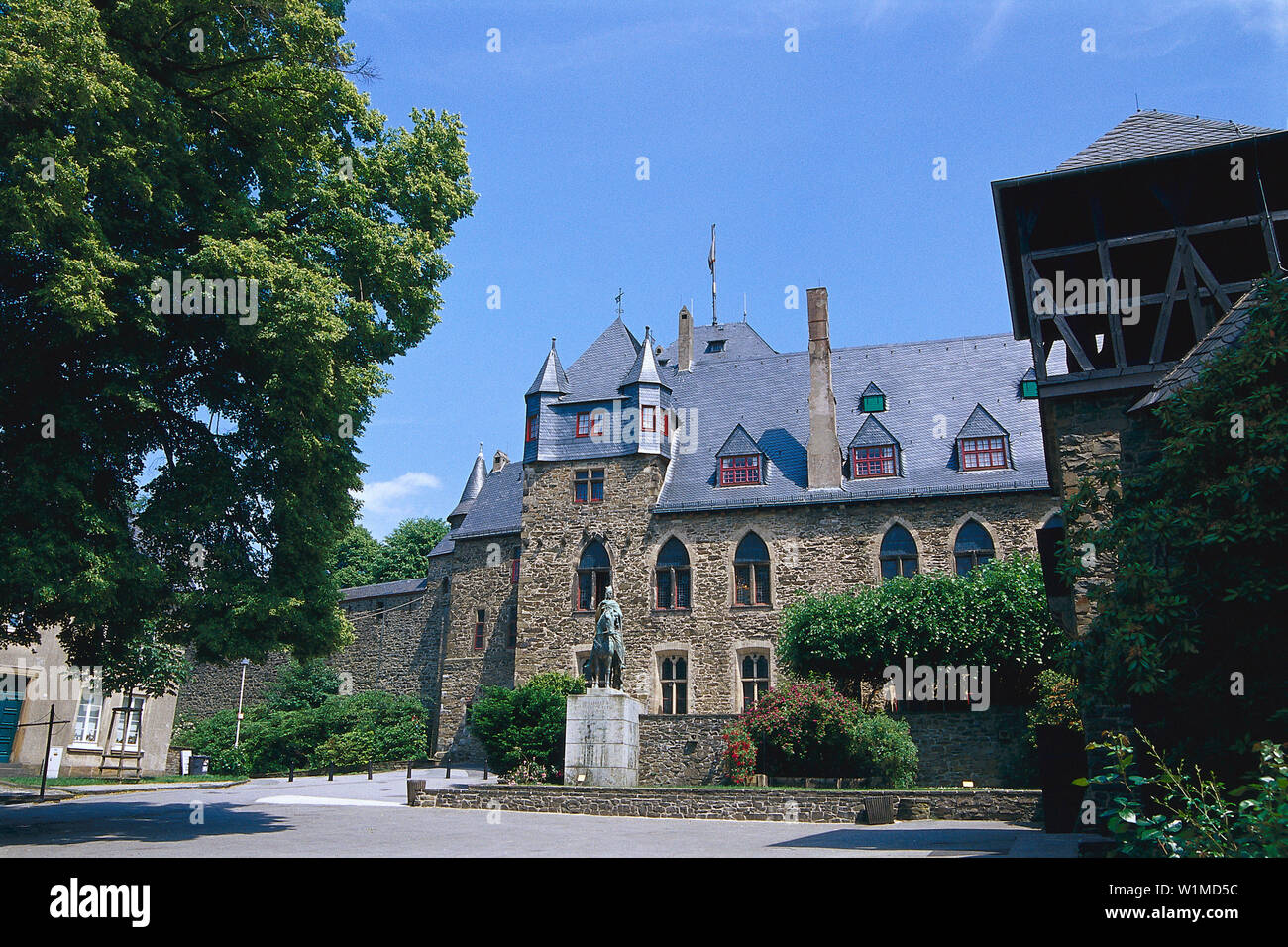Schloss Burg, Bergisches LandW, Germany Stock Photo