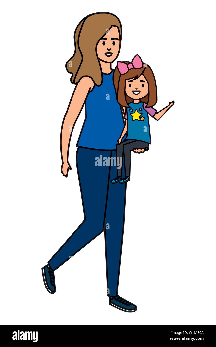 happy student girl with female teacher Stock Vector Image & Art - Alamy
