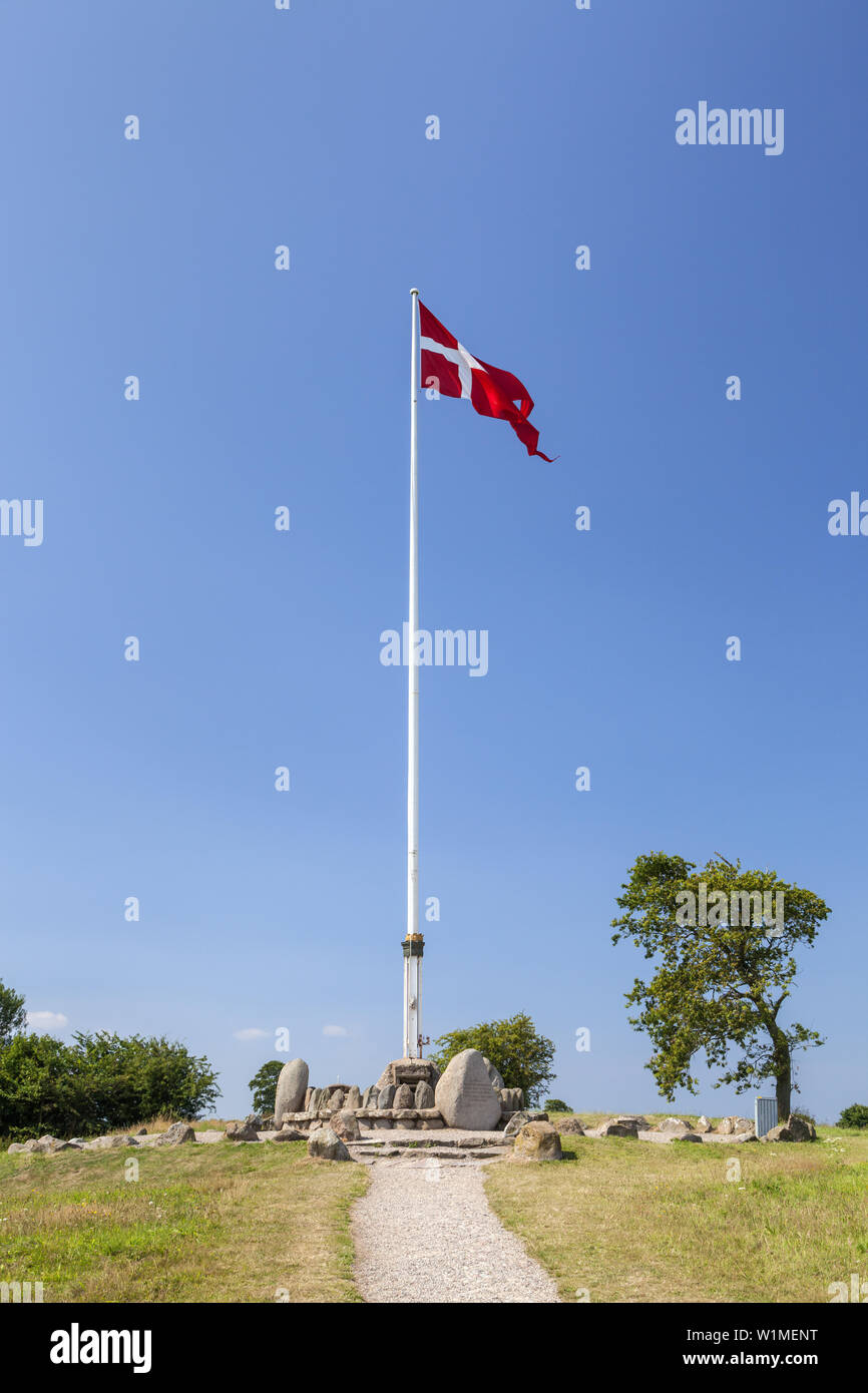 Historic center Dybbøl Banke near Sønderborg, Southern Denmark, Denmark, Scandinavia, Northern Europe Stock Photo