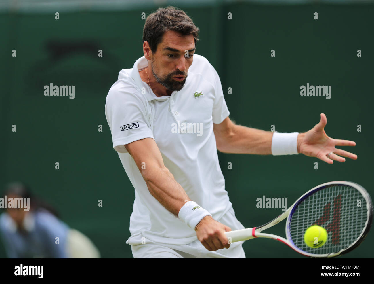 London, Uk. 3rd July 2019. The Wimbledon Championships 2019. Jeremy Chardy,  France, 2019 Credit: Allstar Picture Library/Alamy Live News Credit:  Allstar Picture Library/Alamy Live News Credit: Allstar Picture  Library/Alamy Live News Credit: