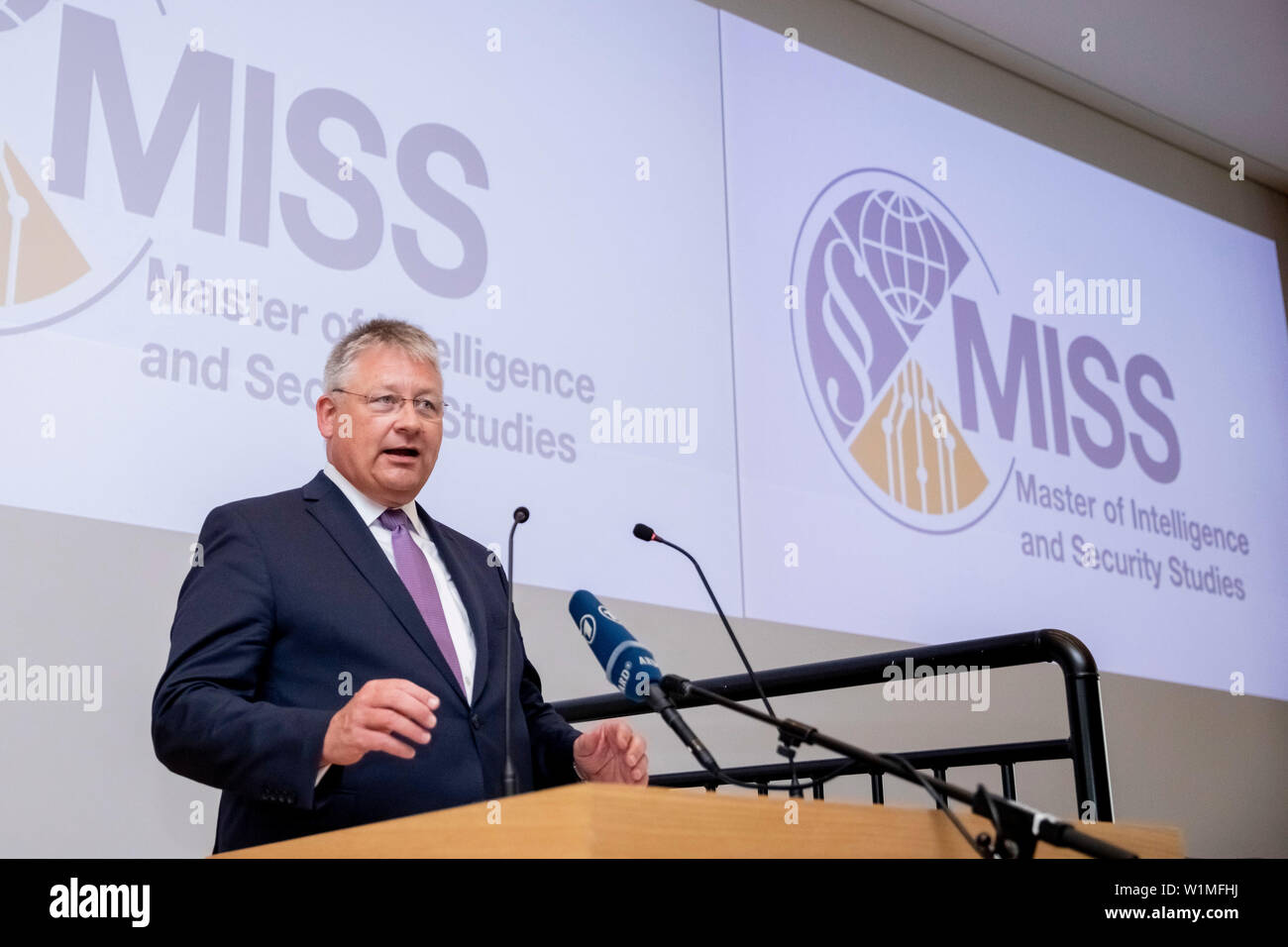 Berlin Germany 03rd July 19 Bruno Kahl President Of The Federal Intelligence Service Speaks At The
