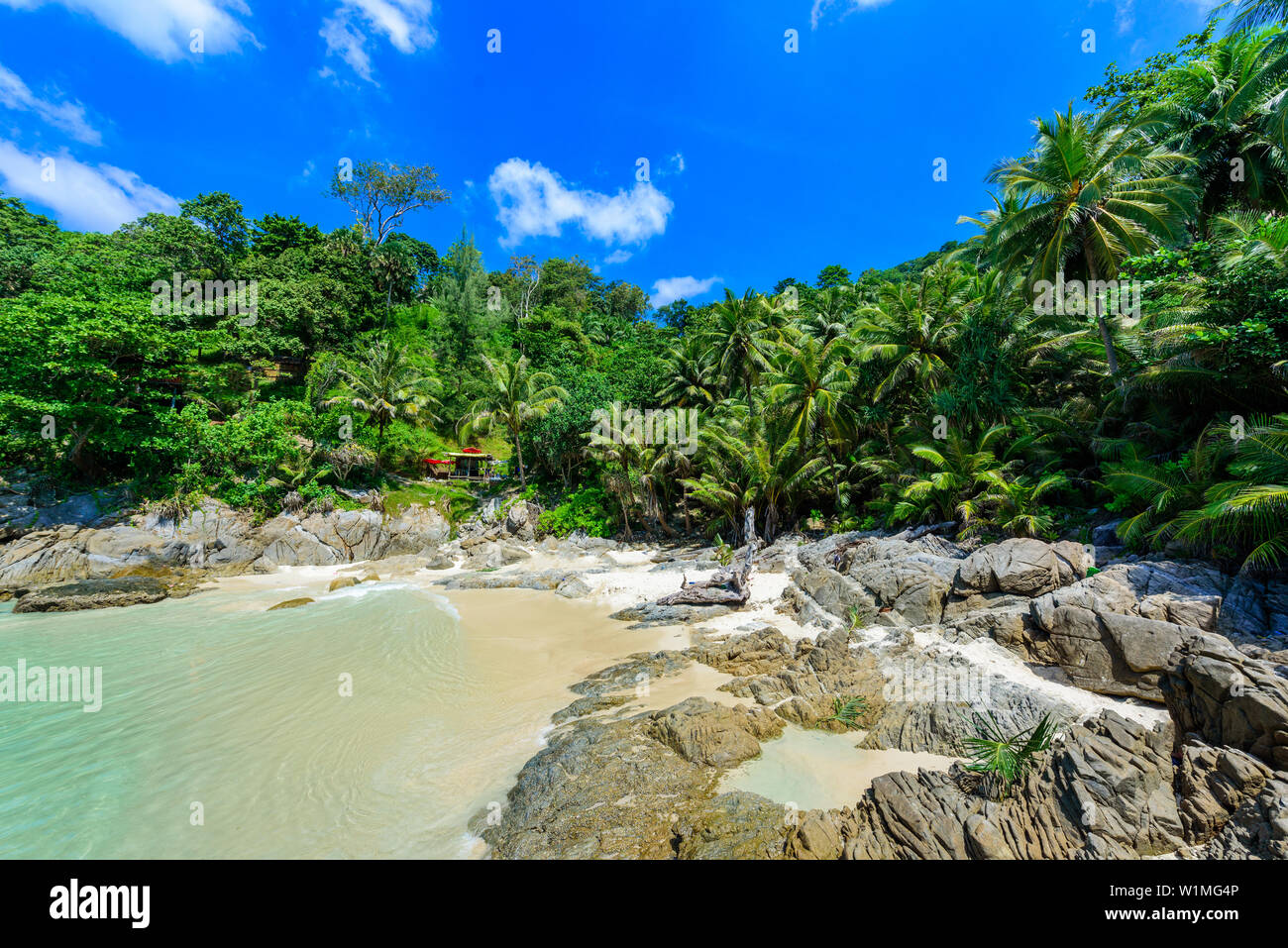 Freedom Beach Phuket Thailand Tropical Island With White