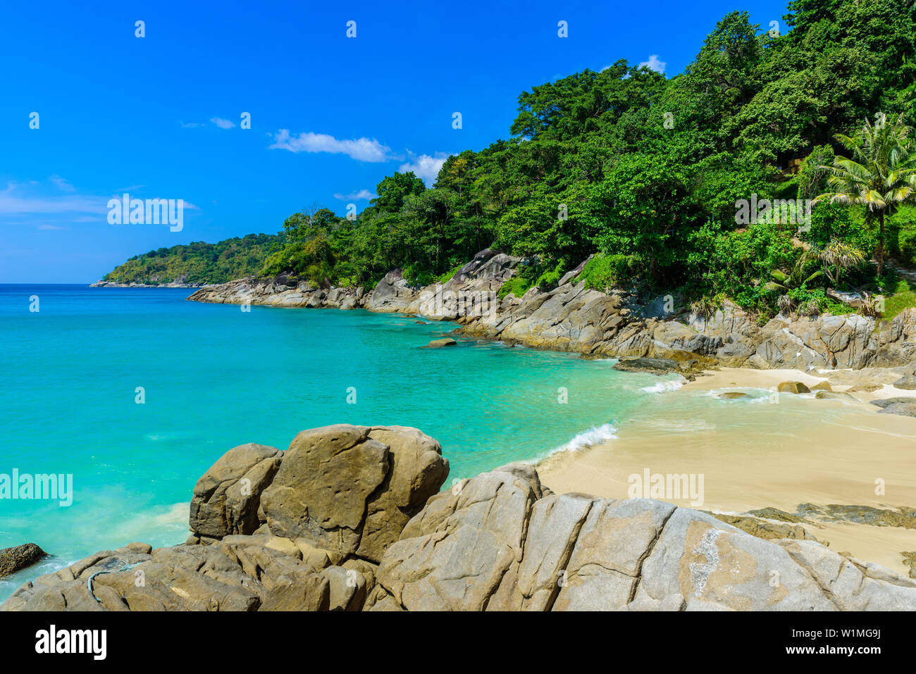 Freedom Beach Phuket Thailand Tropical Island With White