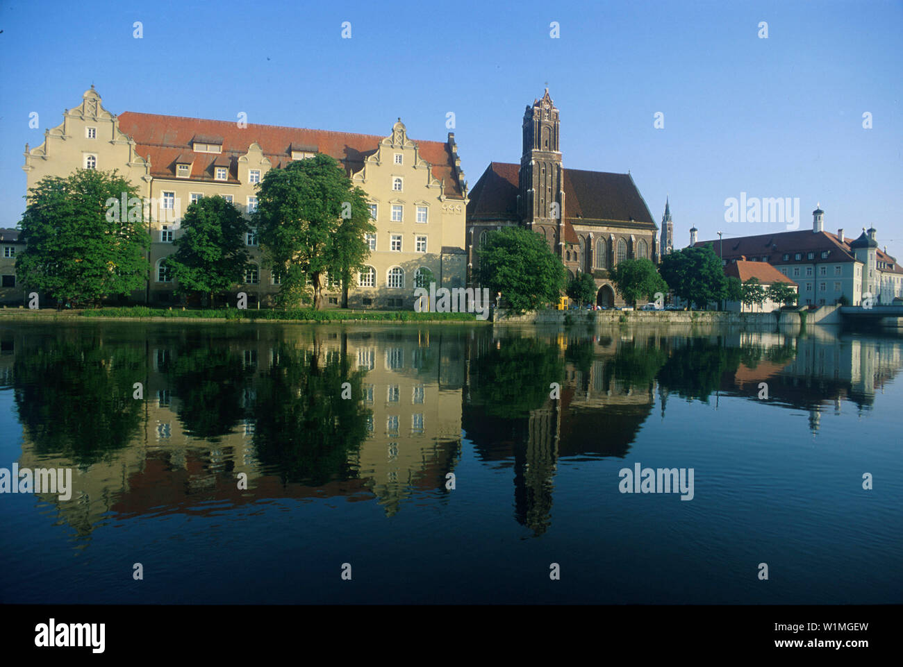 Heilig-Geist-Kirche, Altstadt, Landshut Bayern, Deutschland Stock Photo