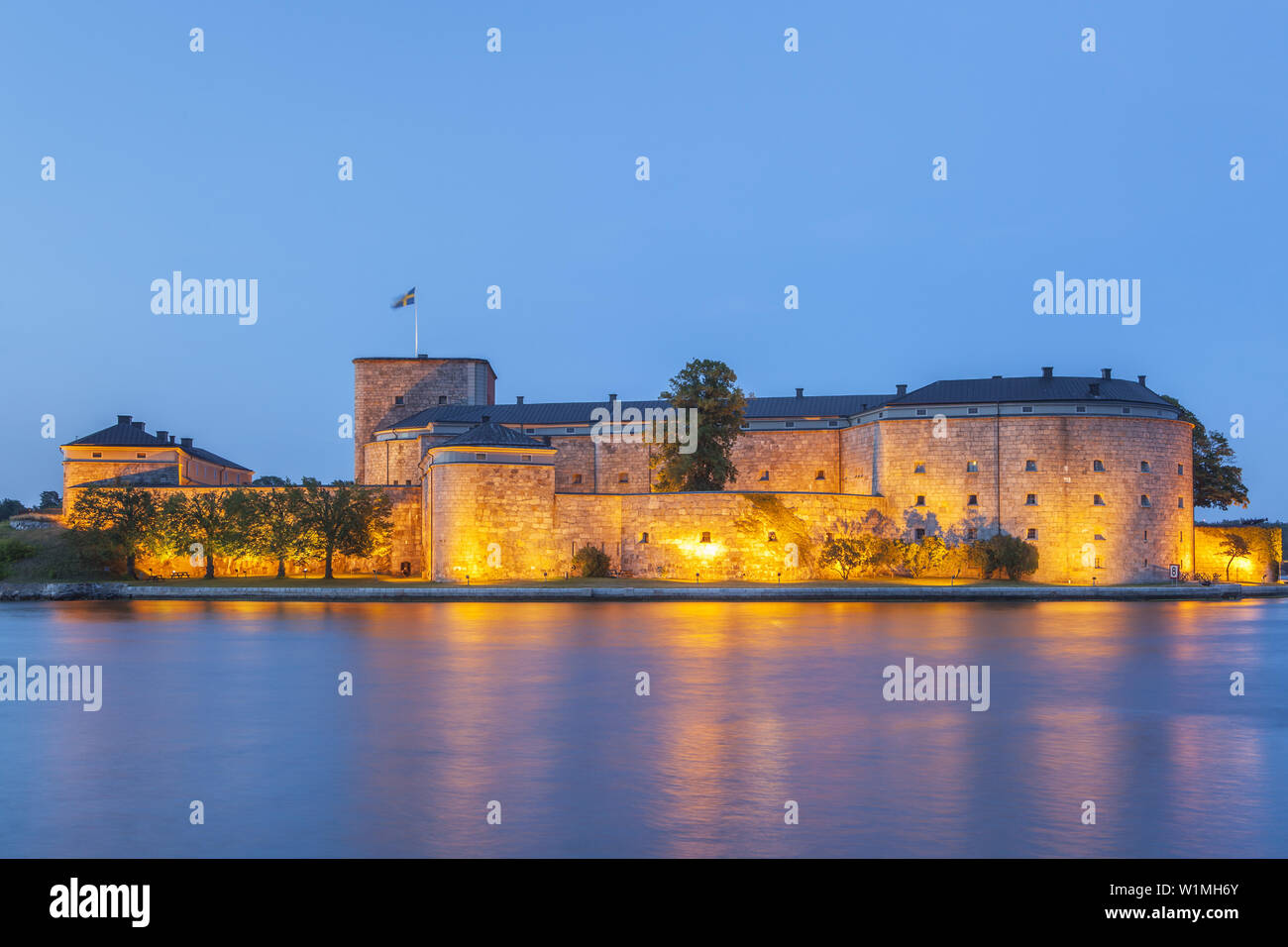 Fortress Kastell in Vaxholm, Stockholm archipelago, Uppland, Stockholms