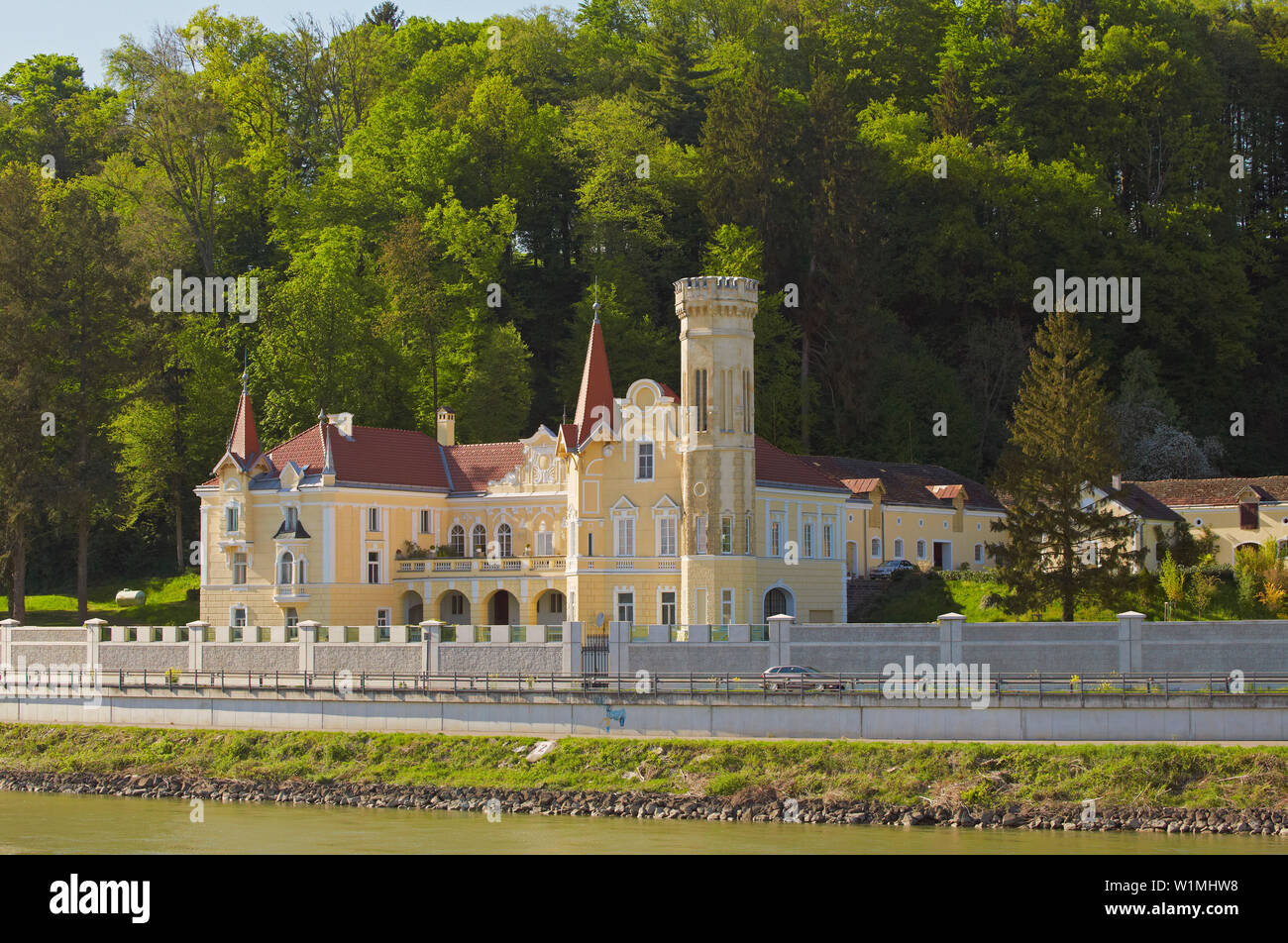 Dornach Castle near Grein , Danube , Strudengau , Oberösterreich , Upper Austria , Austria , Europe Stock Photo