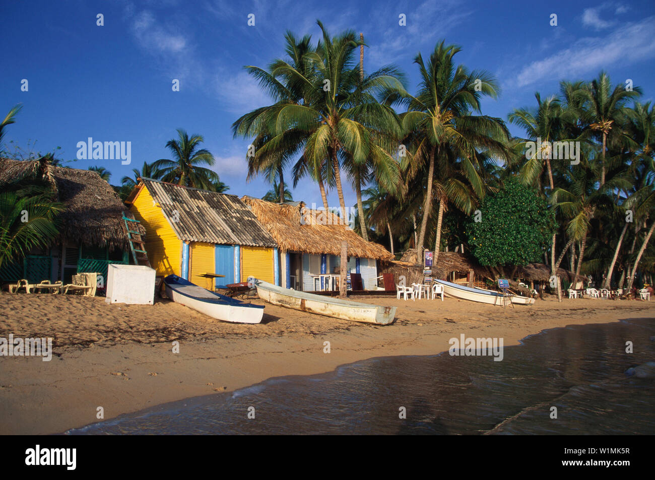 Pueblo de los Pescadores, Las Terrenas, Dominikanische Republik Karibik Stock Photo