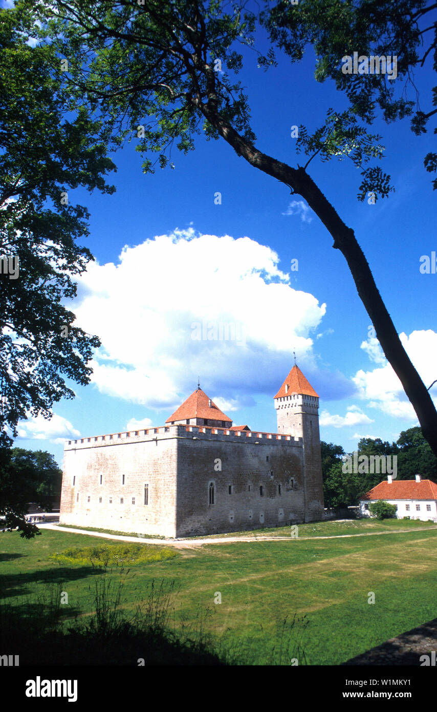 Burg v. Kuressare/Saaremaa/Estland/Baltische Staaten Stock Photo