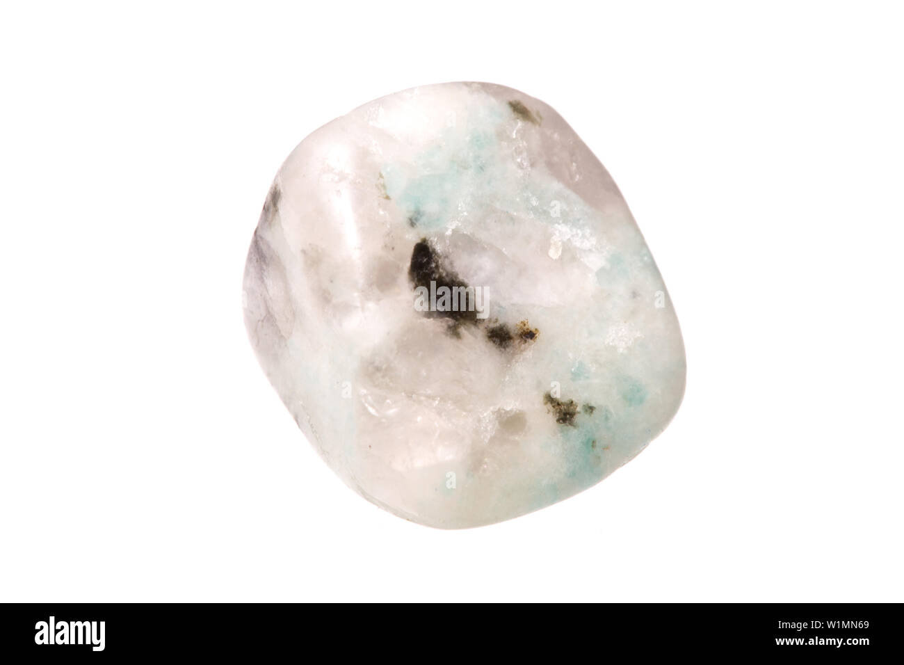 white quartz mineral isolated on white background Stock Photo