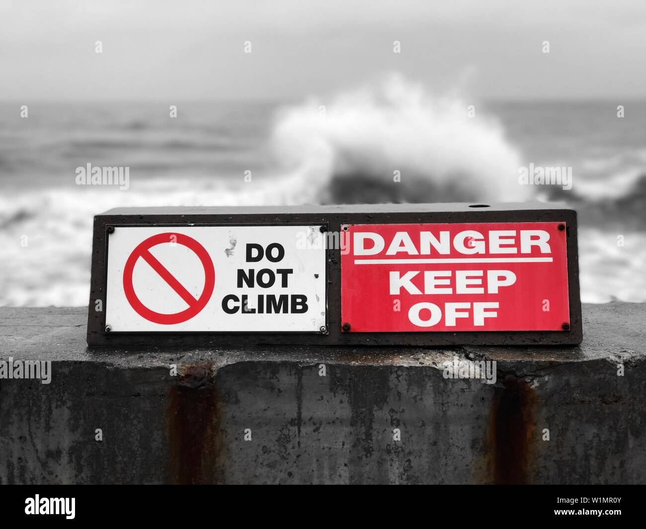danger warning emergency endanger signal Stock Photo