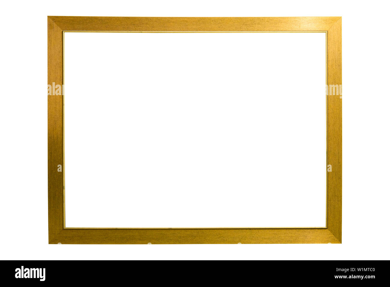 brown wooden frame with isolated on white background Stock Photo - Alamy
