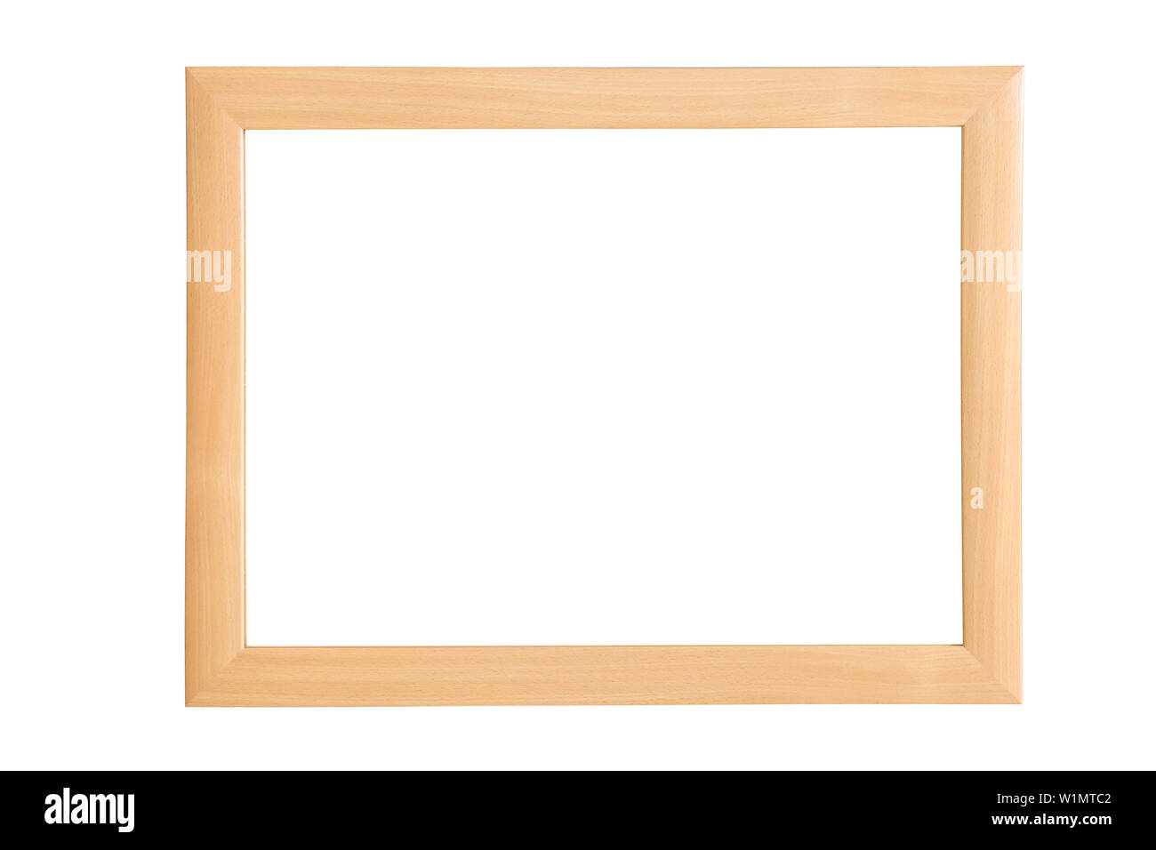 brown wooden frame with isolated on white background Stock Photo - Alamy