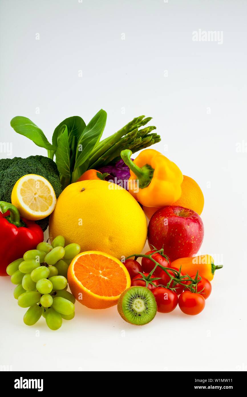 fruit, vegetables, variety Stock Photo