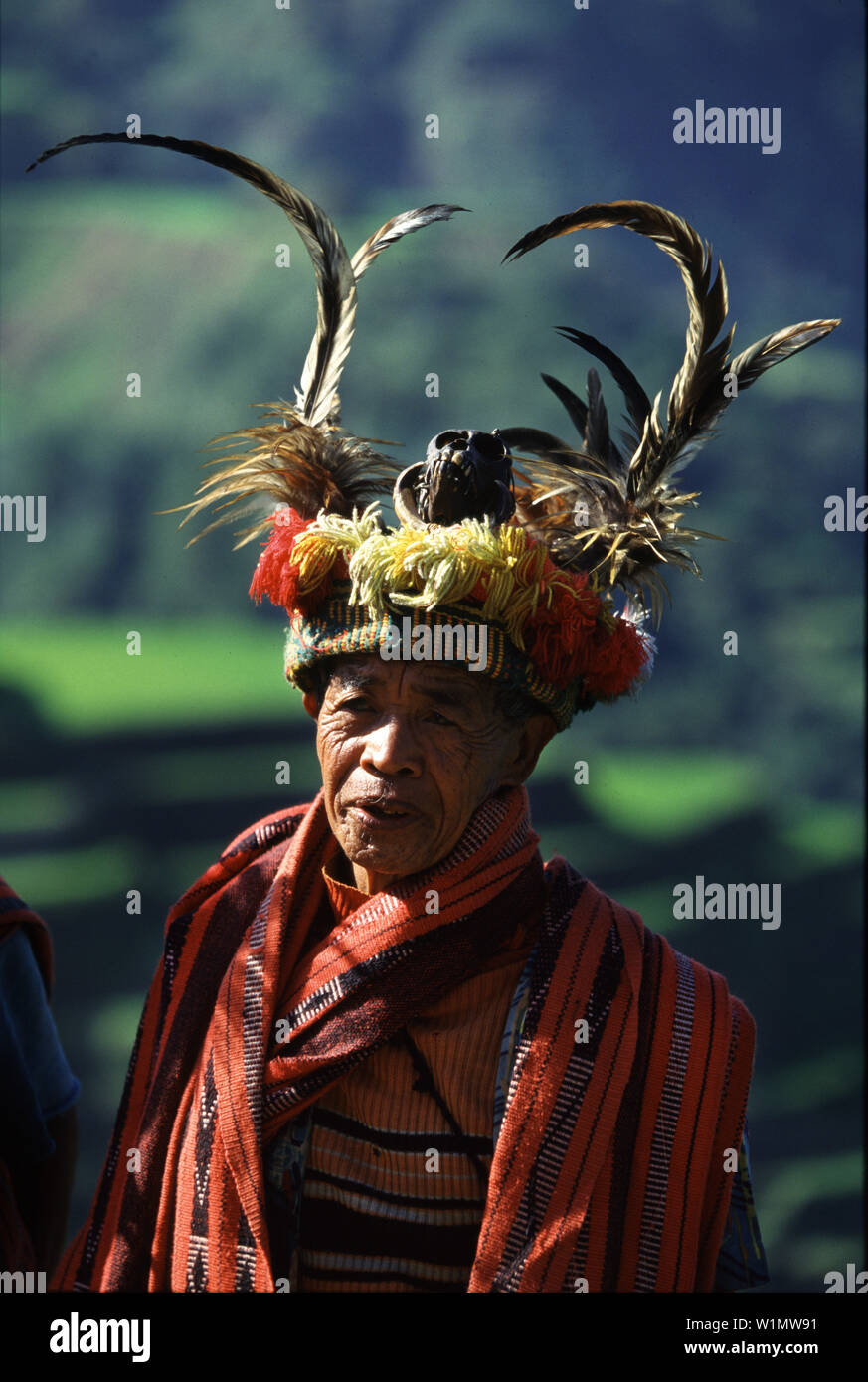 Ifugao chief, Banaue, Luzon Island Philippines Stock Photo - Alamy