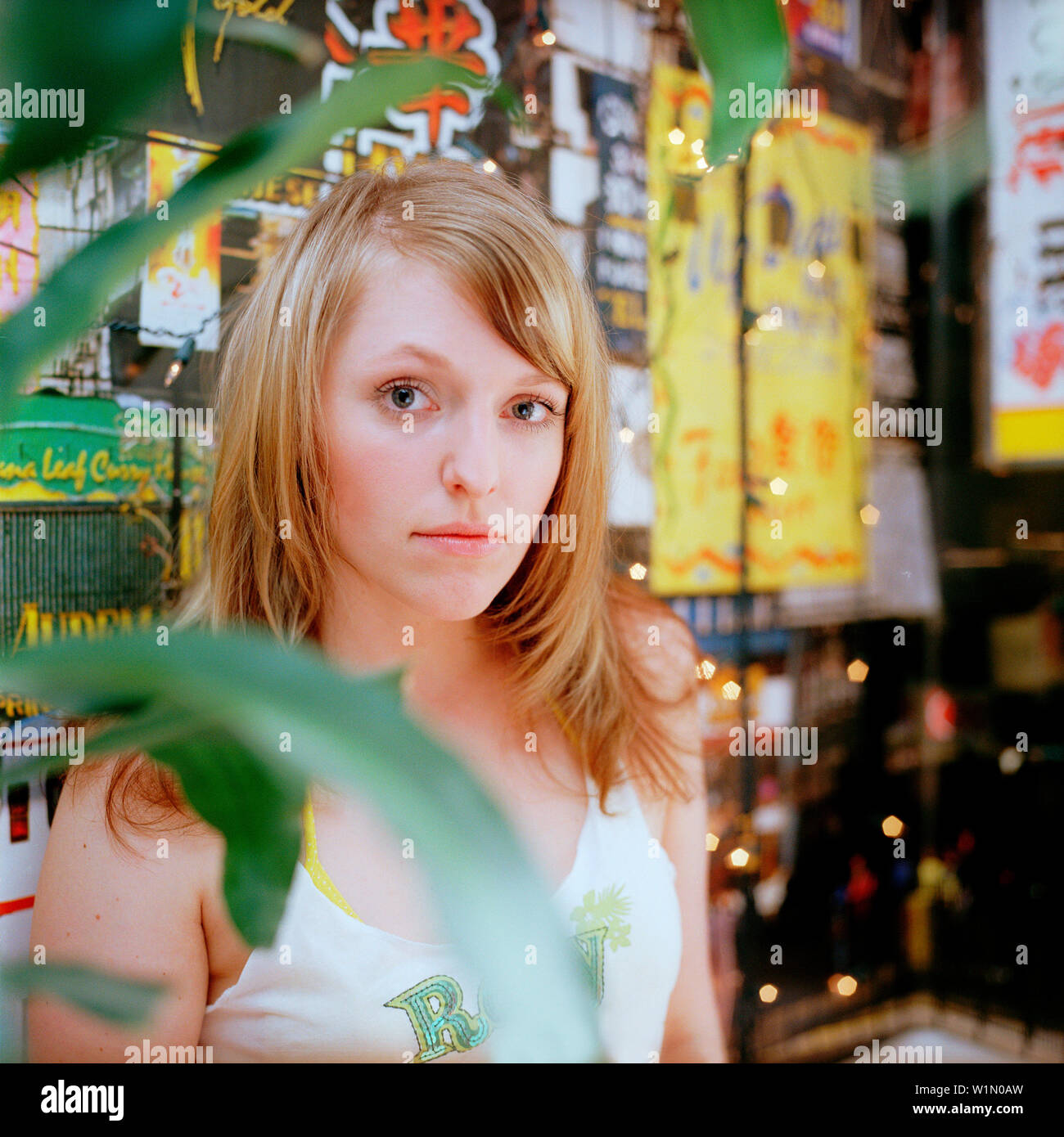 Young woman looking at camera, portrait Stock Photo