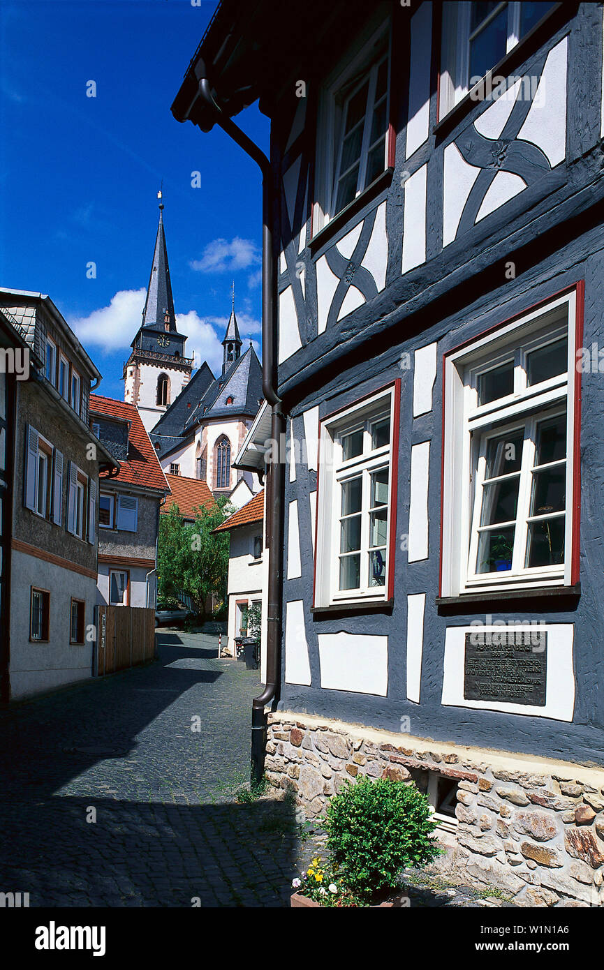 St. Ursula, halftimbered houses, Historic site, Oberursel Taunus