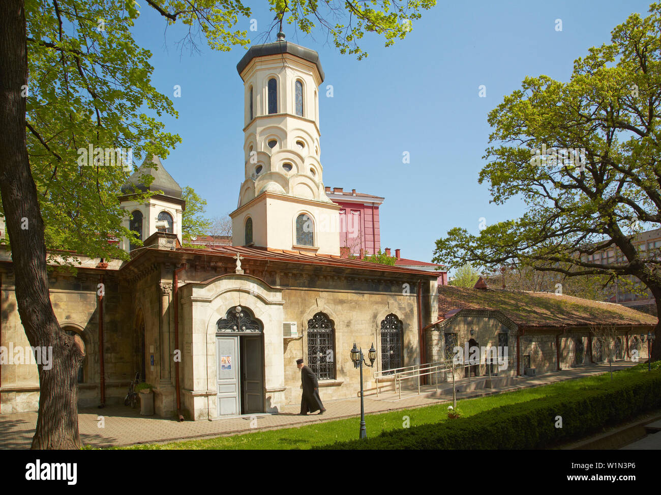Trinity Church at Russe (Pyce) at Trinity Square , River Danube , Bulgaria , Europe Stock Photo