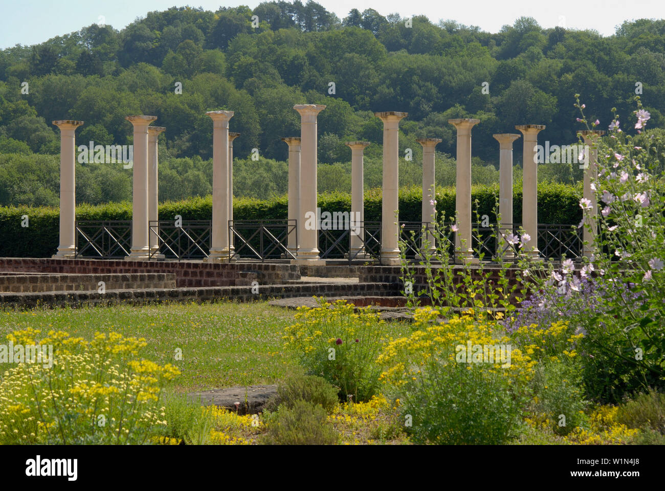 Echternach, ruins of roman villa, Luxembourg, Europe Stock Photo Alamy