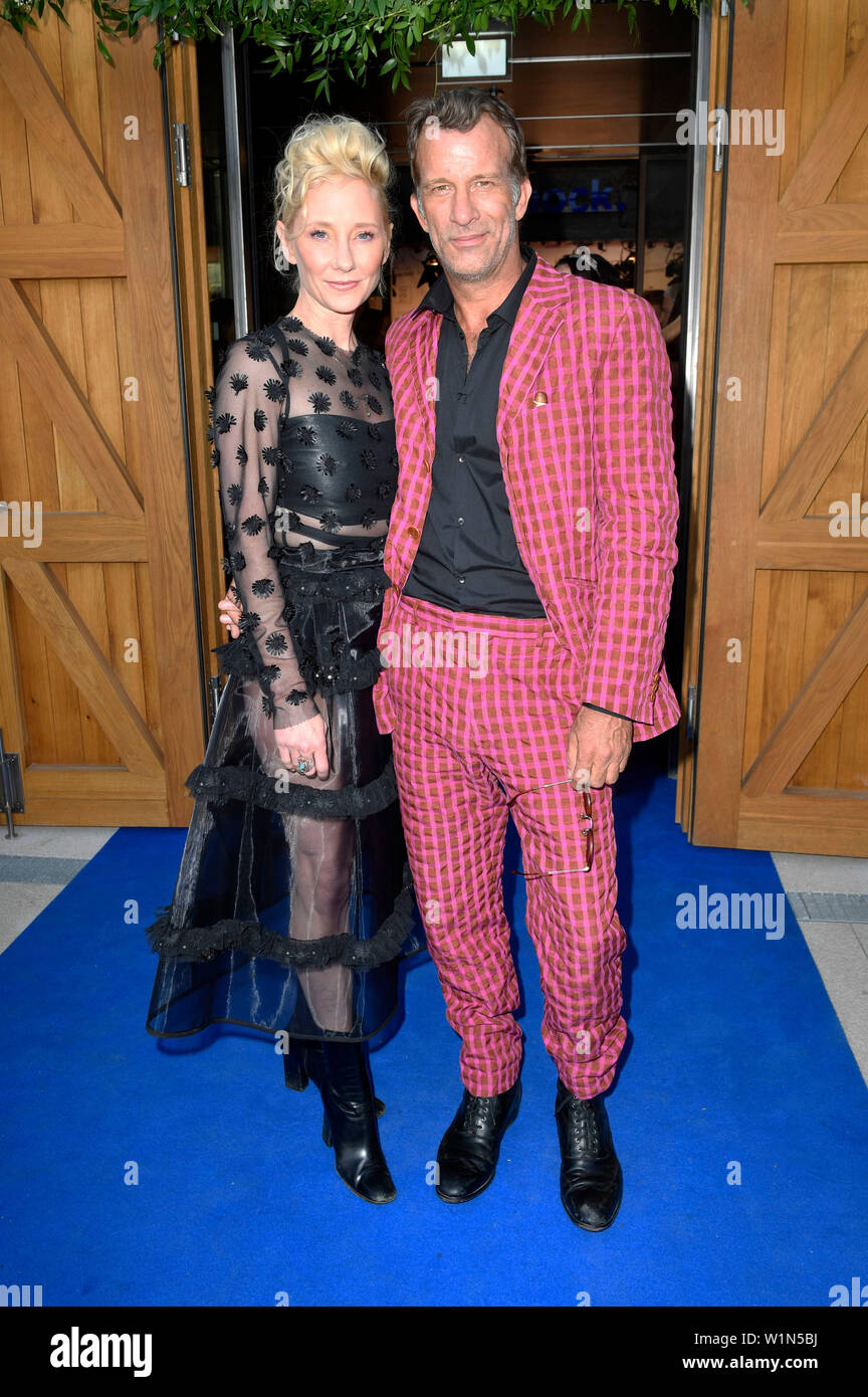 Anne Heche And Thomas Jane At The Klambt Style Cocktail During The Berlin Fashion Week Spring Summer 2020 At La Soupe Populaire Canteen On July 2 2019 In Berlin Germany Stock Photo Alamy