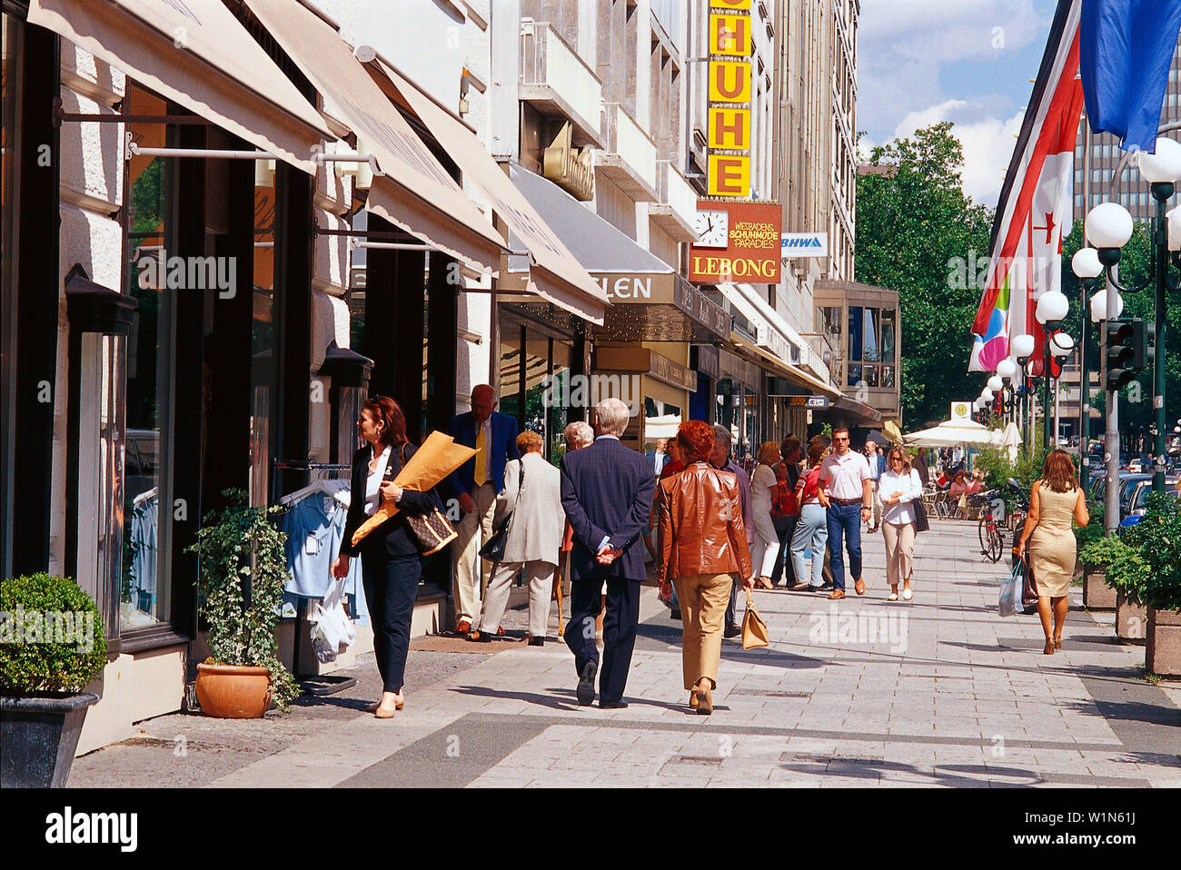 Boulevard Wilhelmstrasse, Wiesbaden, Hesse, Germany Stock Photo Alamy